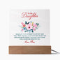 Acrylic Plaque Keepsake, Gift For Daughter From Mom, Daughter Graduation Present