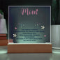 Acrylic Plaque Keepsake For Mom, Gift From Child To Mother, I Am Forever Thankful
