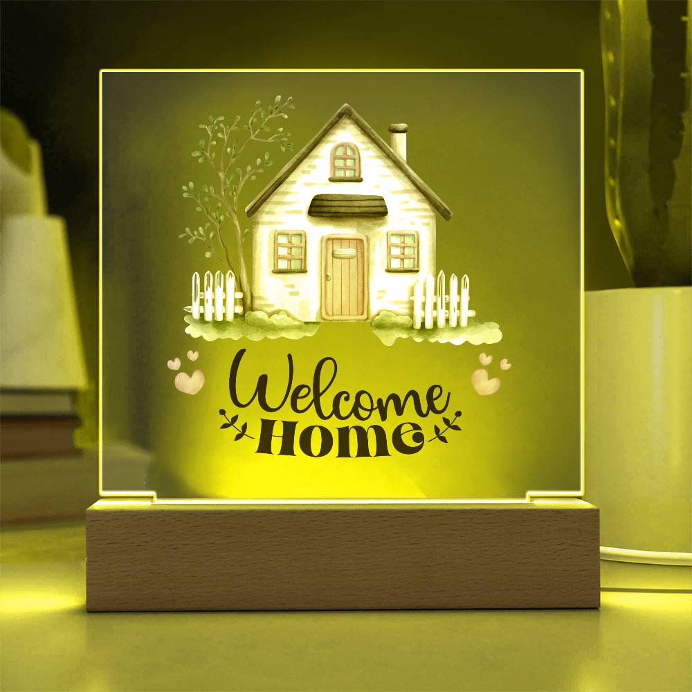 New Homeowners, Welcome Home Rustic Sign Acrylic Keepsake