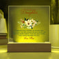 Acrylic Plaque Keepsake, Gift For Daughter From Mom, Daughter Graduation Present