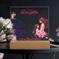 Acrylic Plaque Keepsake For Daughter, Sentimental Gift From Mom, I LOVE YOU SO MUCH