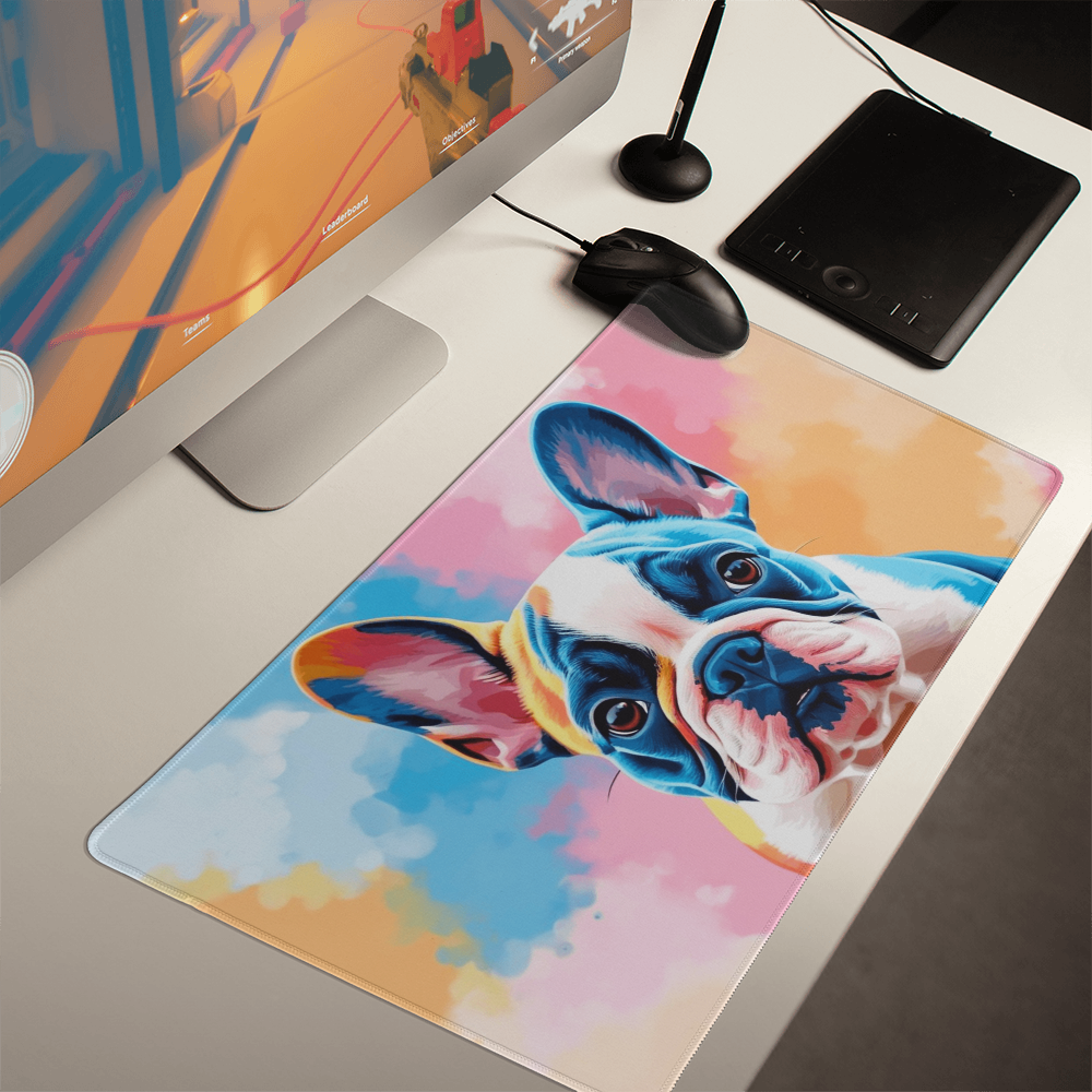 French Bulldog Gaming Mat, Frenchie Art