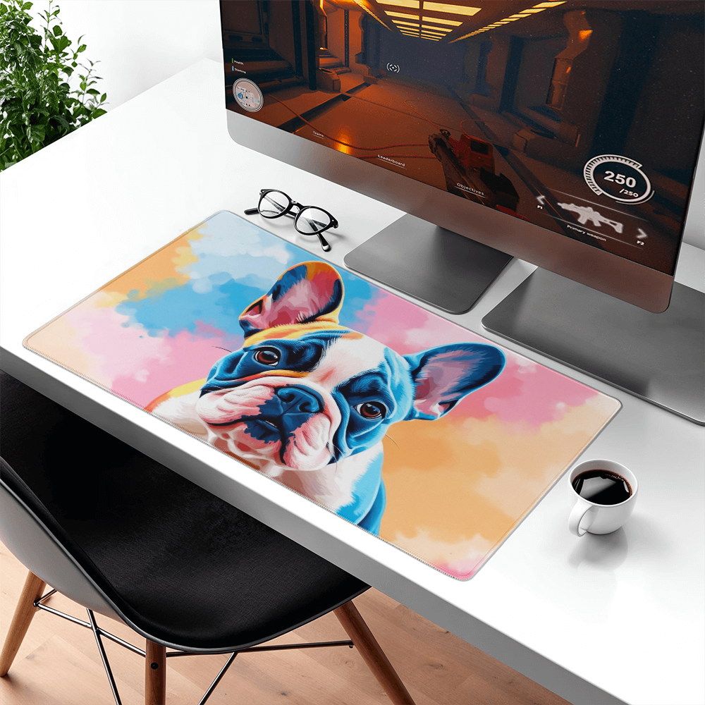 French Bulldog Gaming Mat, Frenchie Art