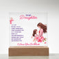Acrylic Plaque Keepsake For Daughter, Sentimental Gift From Mom, I LOVE YOU SO MUCH