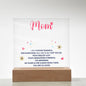 Acrylic Plaque Keepsake For Mom, Gift From Child To Mother, I Am Forever Thankful