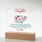 Acrylic Plaque Keepsake, Gift For Daughter From Mom, Daughter Graduation Present