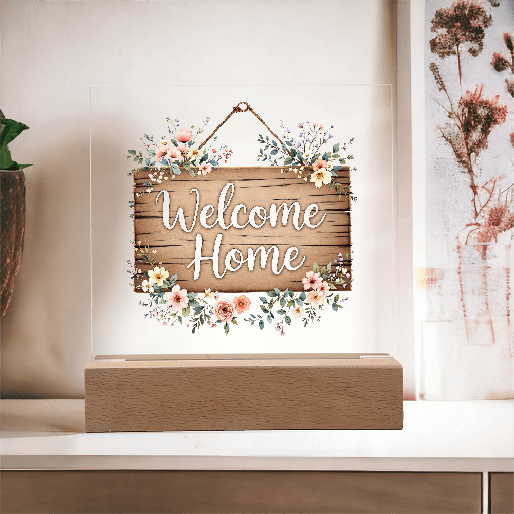 Welcome Home Acrylic Keepsake, Housewarming Gift Idea