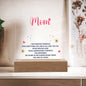 Acrylic Plaque Keepsake For Mom, Gift From Child To Mother, I Am Forever Thankful