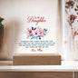 Acrylic Plaque Keepsake, Gift For Daughter From Mom, Daughter Graduation Present