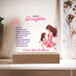 Acrylic Plaque Keepsake For Daughter, Sentimental Gift From Mom, I LOVE YOU SO MUCH