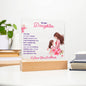 Acrylic Plaque Keepsake For Daughter, Sentimental Gift From Mom, I LOVE YOU SO MUCH