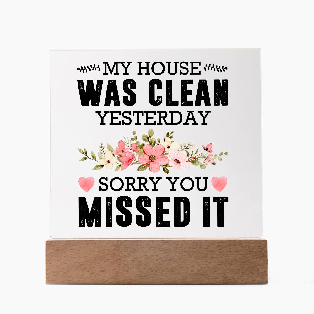 Acrylic Plaque Rustic Home Decor, Housewarming Gift Ideas, Home Office Decor