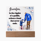 Gift For Grandpa, Keepsake Acrylic Plaque For Grandparent, Gift From Grandson