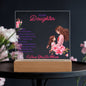 Acrylic Plaque Keepsake For Daughter, Sentimental Gift From Mom, I LOVE YOU SO MUCH