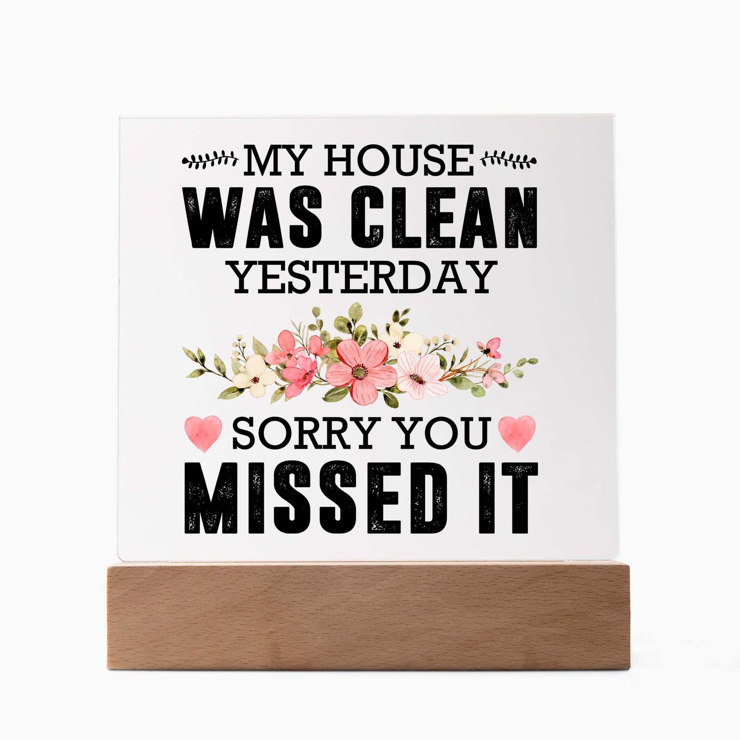 Acrylic Plaque Rustic Home Decor, Housewarming Gift Ideas, Home Office Decor