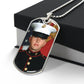Customizable Dog Tag Necklace With Engraving Option - Upload Your Own Photo