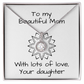 To My Beautiful Mom, With Lots Of Love, Your Daughter