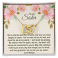 To My Sister, Interlocking Hearts Pendant Necklace, I Am So Grateful To Call You My Sister