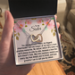 To My Sister Gift, Interlocking Hearts Pendant Necklace