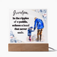Gift For Grandpa, Keepsake Acrylic Plaque For Grandparent,  Gift From Grandson