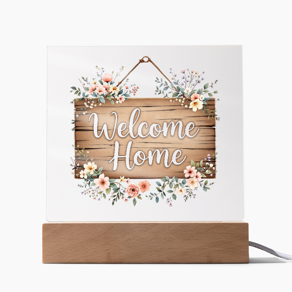 Welcome Home Acrylic Keepsake, Housewarming Gift Idea