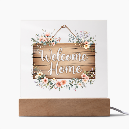 Welcome Home Acrylic Keepsake, Housewarming Gift Idea