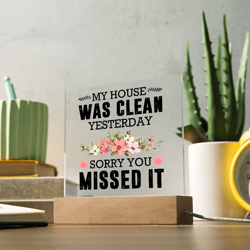 Acrylic Plaque Rustic Home Decor, Housewarming Gift Ideas, Home Office Decor