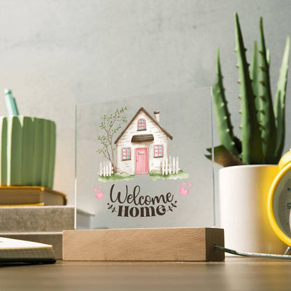 New Homeowners, Welcome Home Rustic Sign Acrylic Keepsake