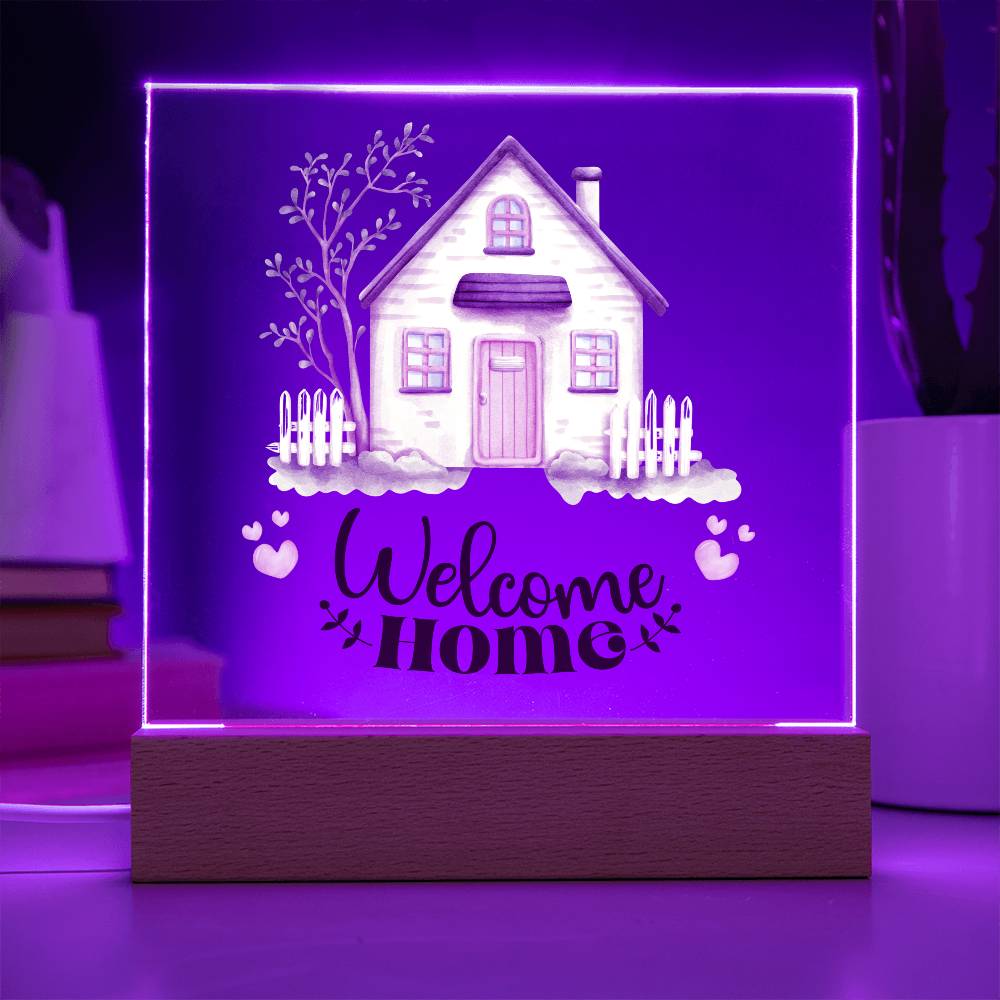 New Homeowners, Welcome Home Rustic Sign Acrylic Keepsake
