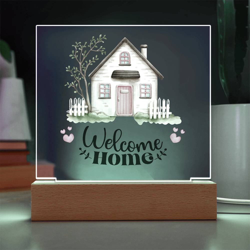 New Homeowners, Welcome Home Rustic Sign Acrylic Keepsake