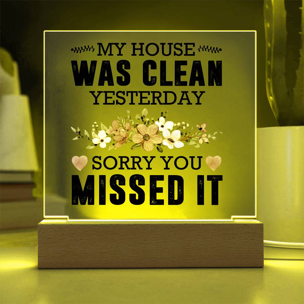 Acrylic Plaque Rustic Home Decor, Housewarming Gift Ideas, Home Office Decor