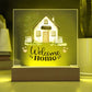 New Homeowners, Welcome Home Rustic Sign Acrylic Keepsake