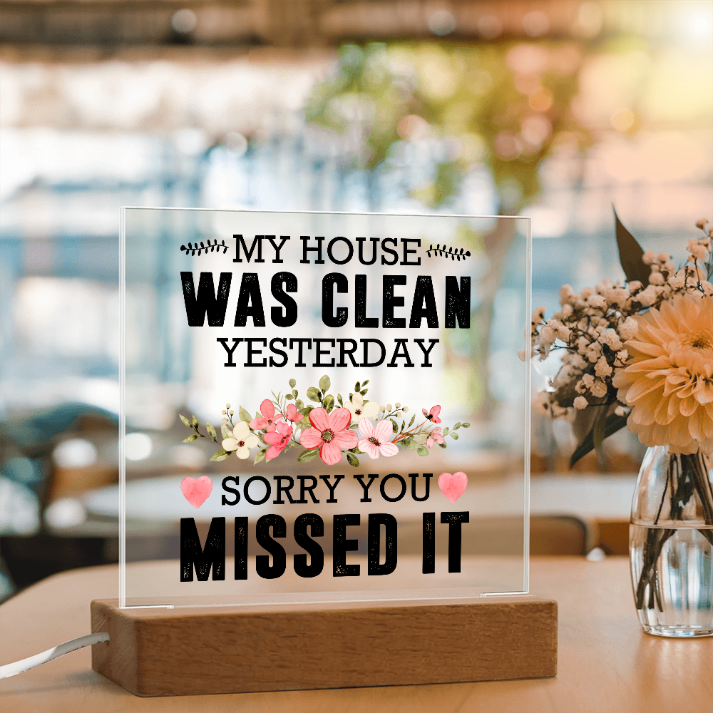 Acrylic Plaque Rustic Home Decor, Housewarming Gift Ideas, Home Office Decor