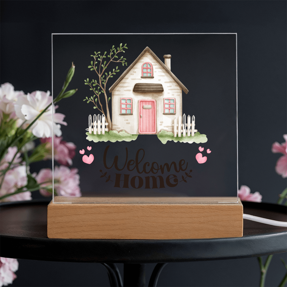 New Homeowners, Welcome Home Rustic Sign Acrylic Keepsake
