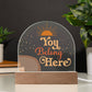 Acrylic Plaque, Classroom Decor, Counseling Office Plaque, Inclusion, You Belong Here