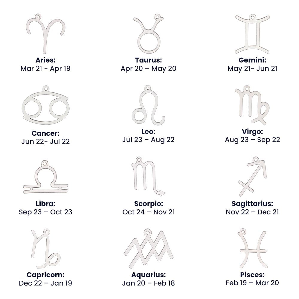 Pisces Zodiac Symbol Necklace