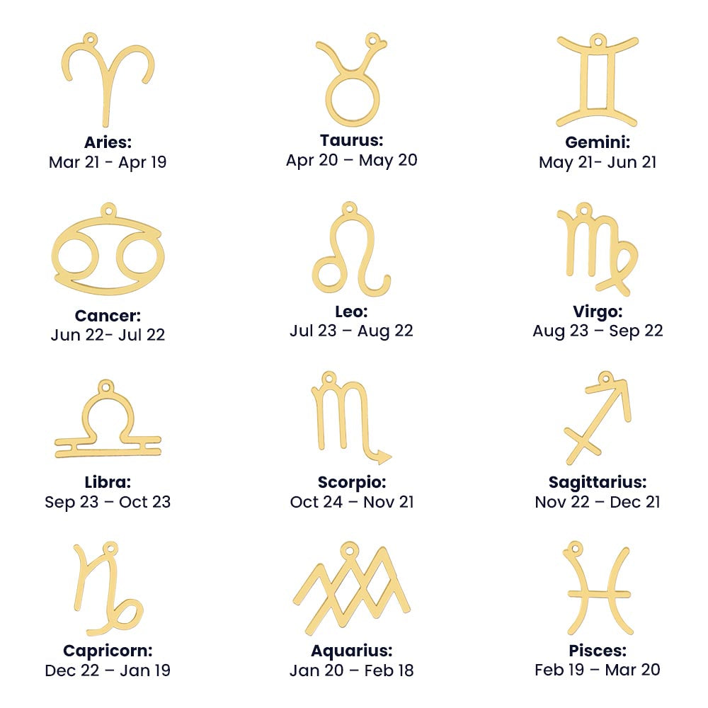 Taurus Zodiac Symbol Necklace