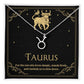 Taurus Zodiac Symbol Necklace