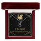 Taurus Zodiac Symbol Necklace