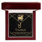 Taurus Zodiac Symbol Necklace