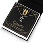 Gemini Zodiac Symbol Necklace