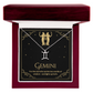 Gemini Zodiac Symbol Necklace