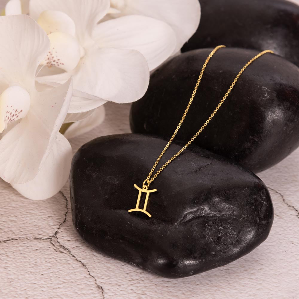Gemini Zodiac Symbol Necklace