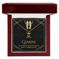 Gemini Zodiac Symbol Necklace