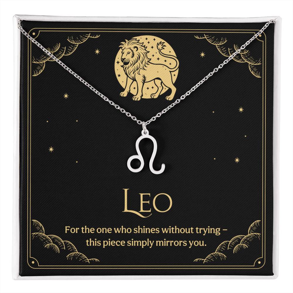 Leo Zodiac Symbol Necklace