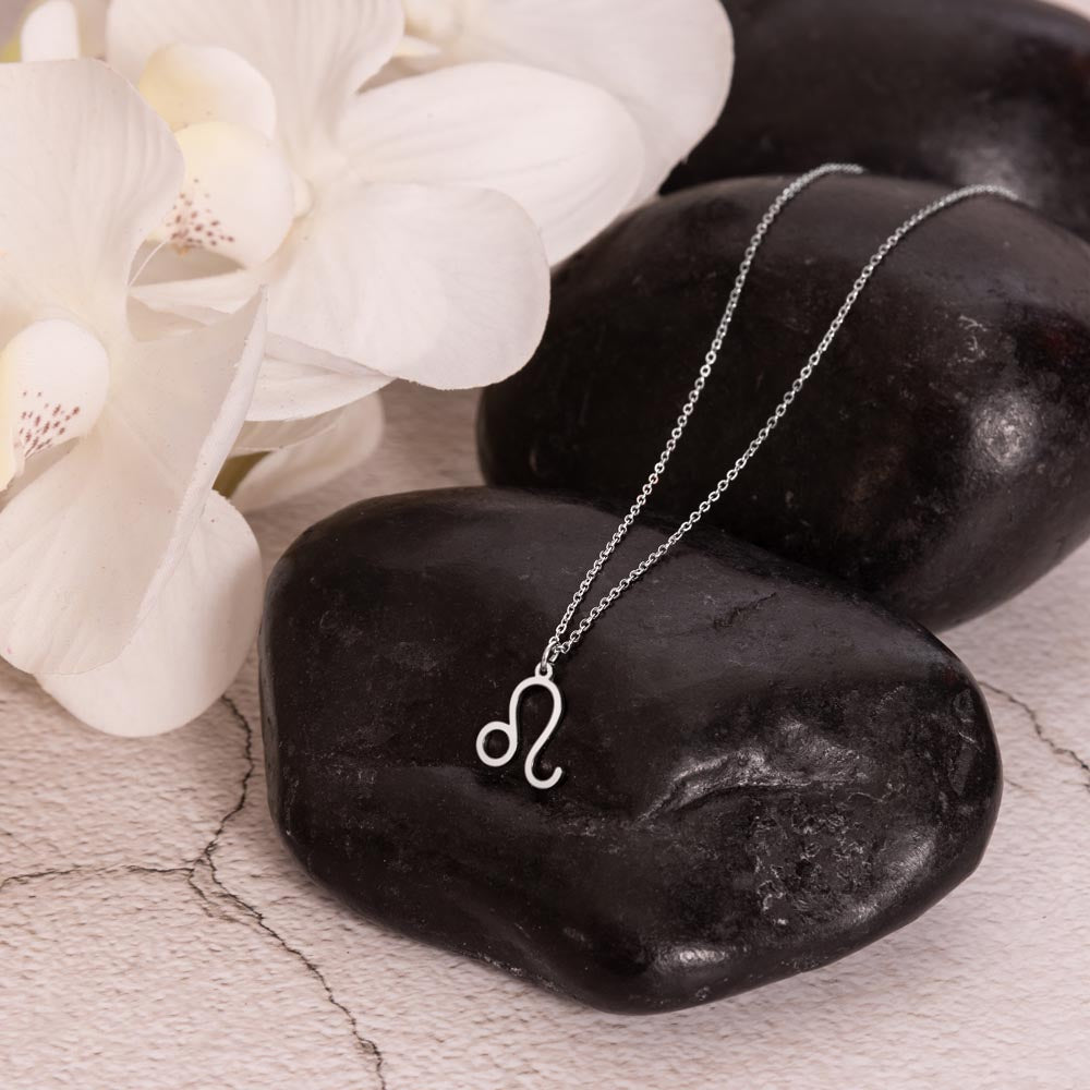 Leo Zodiac Symbol Necklace
