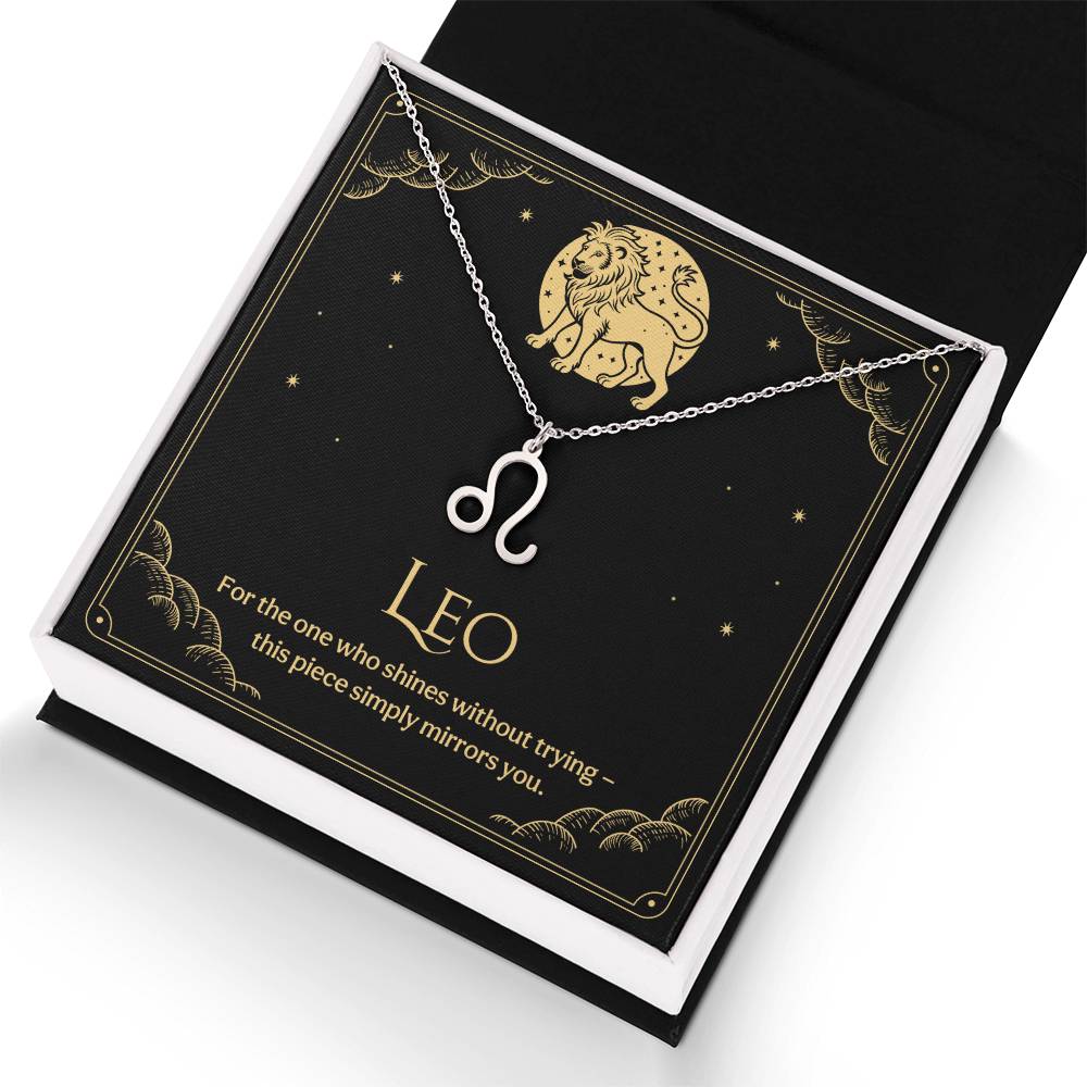 Leo Zodiac Symbol Necklace