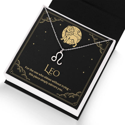 Leo Zodiac Symbol Necklace