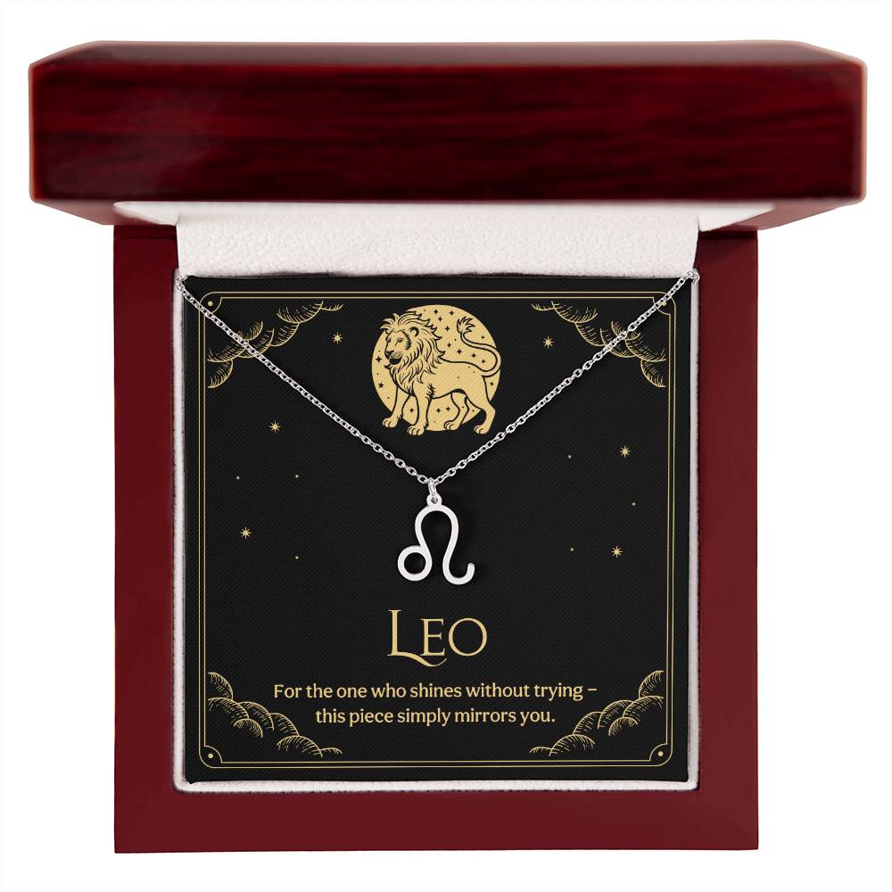 Leo Zodiac Symbol Necklace