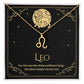 Leo Zodiac Symbol Necklace